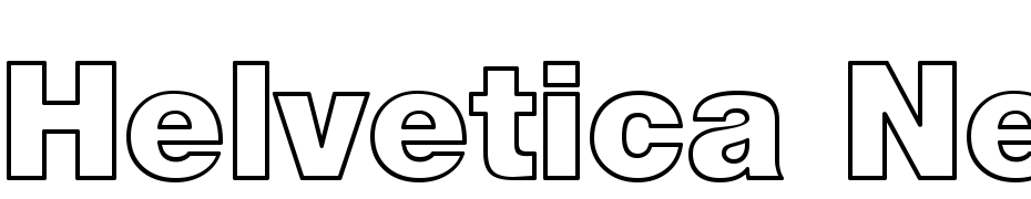 Helvetica Neue Outline Fuente Descargar Gratis